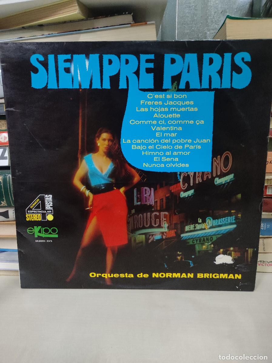 Discos de vinilo: Orquesta De Norman Brigman &ndash; Siempre Paris - Foto 1