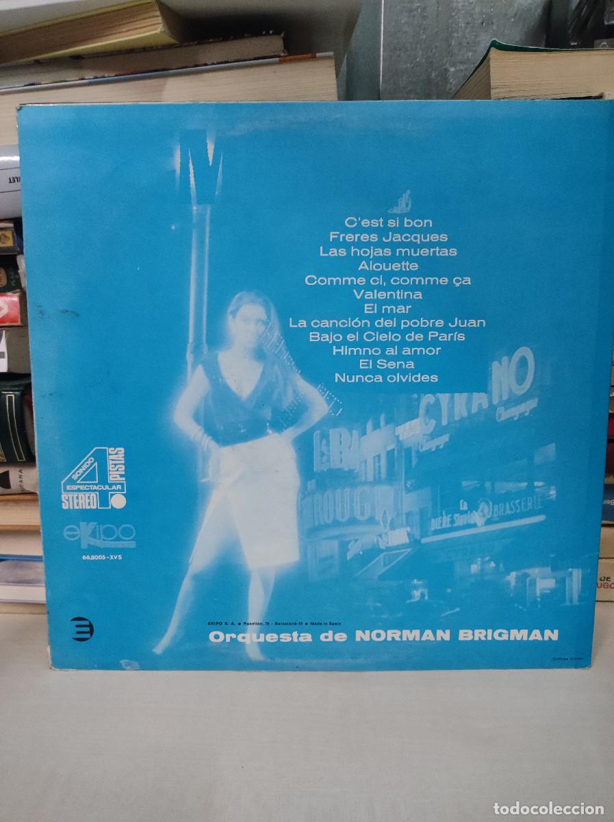 Discos de vinilo: Orquesta De Norman Brigman &ndash; Siempre Paris - Foto 2