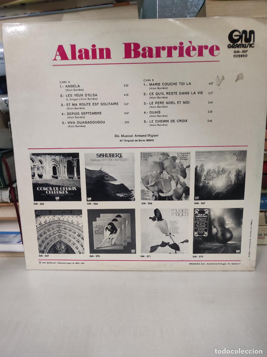 Discos de vinilo: ALAIN BARRIERE - Foto 2