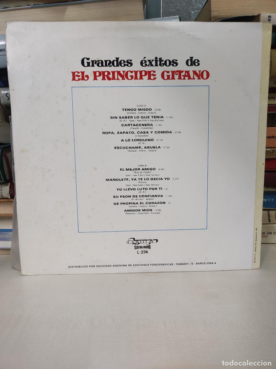 Discos de vinilo: El Principe Gitano &ndash; Grandes &Eacute;xitos De El Pr&iacute;ncipe Gitano - Foto 2