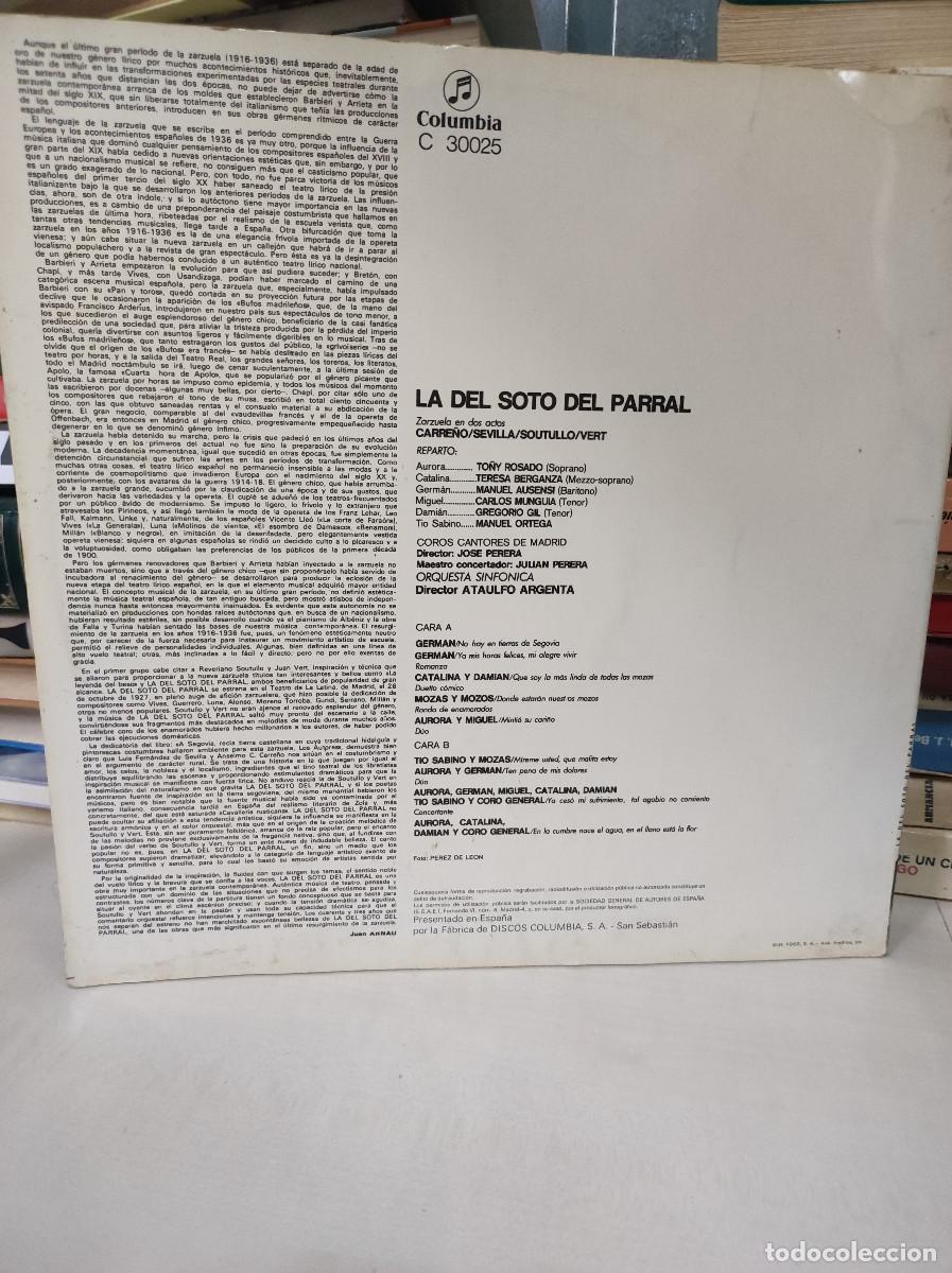 Discos de vinilo: La Del Soto Del Parral - Foto 2