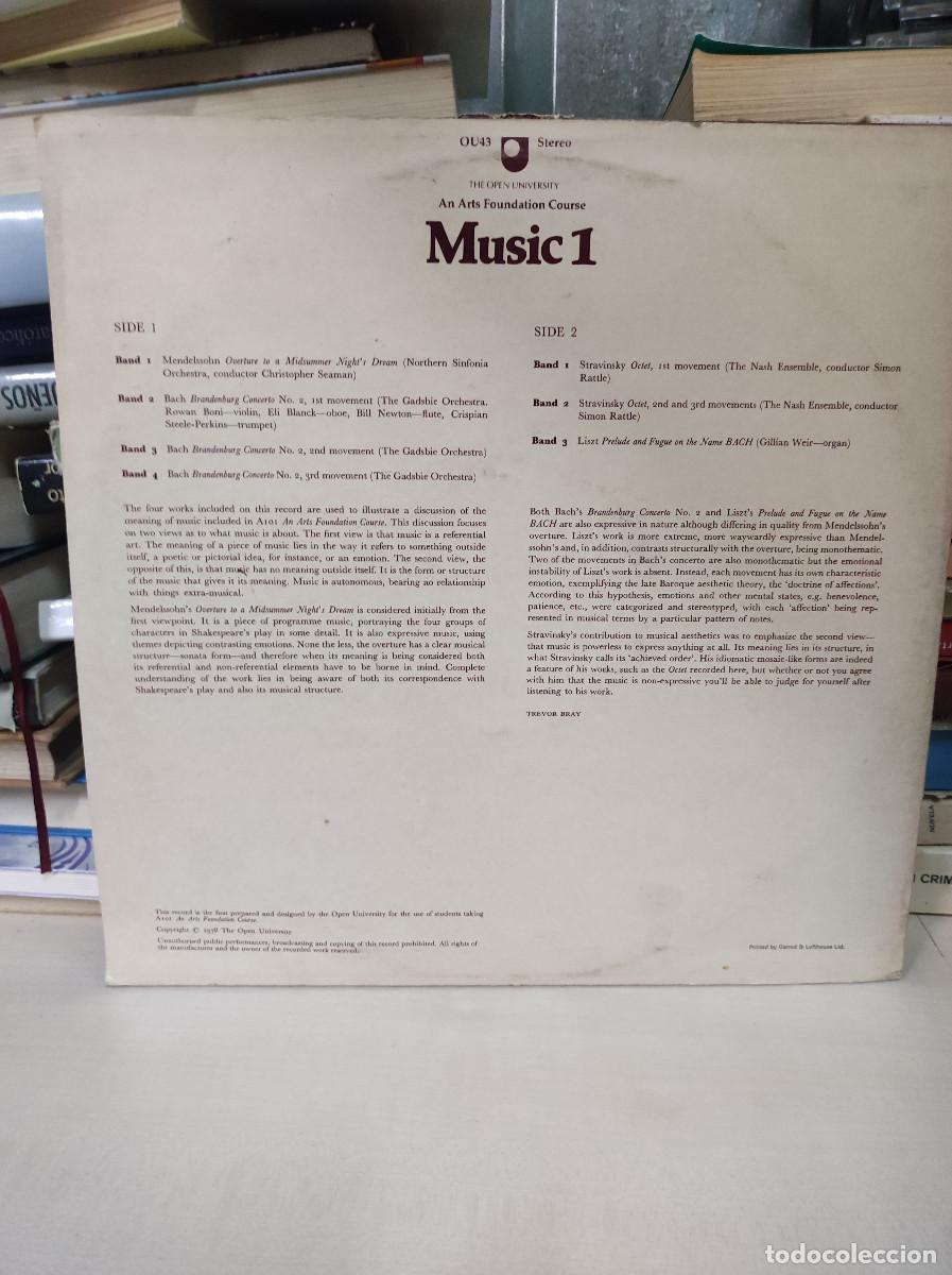 Discos de vinilo: MUSIC 1 AN ARTS FOUNDATION COURSE - Foto 2