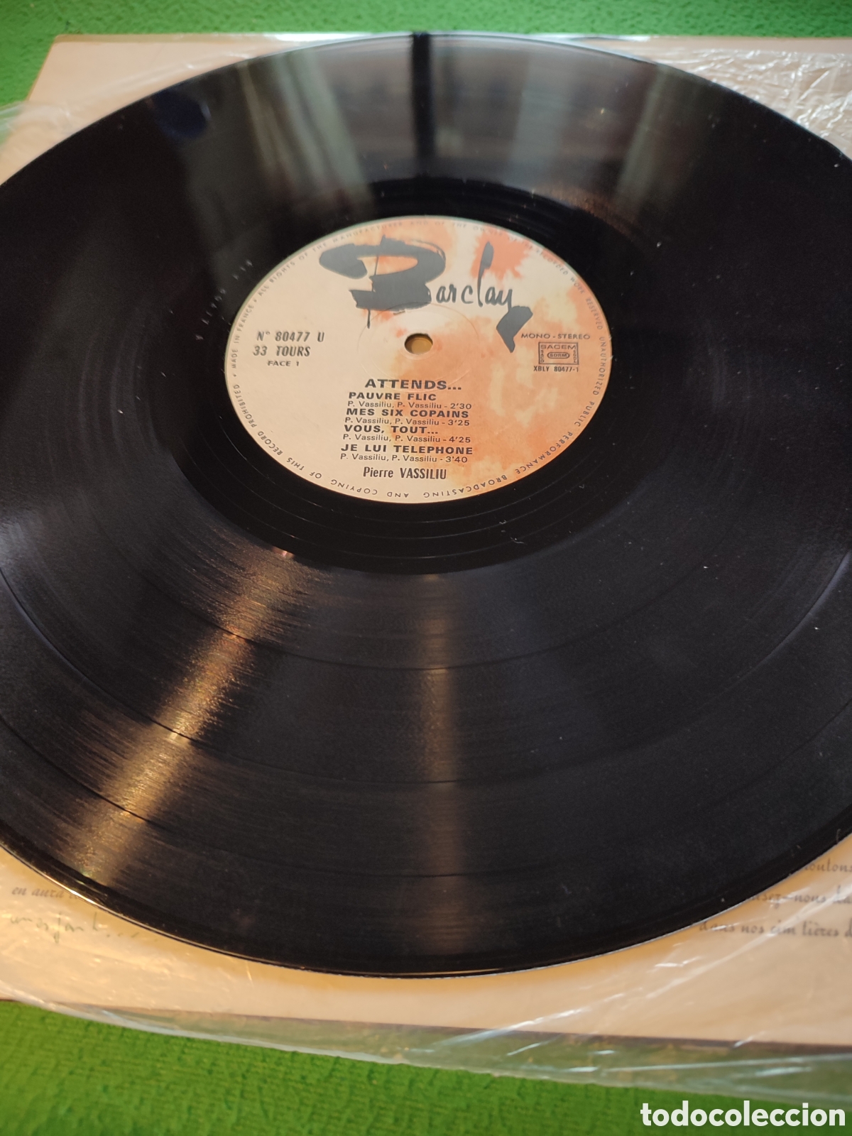 Discos de vinilo: Pierre Vassiliu - Attends - Foto 4