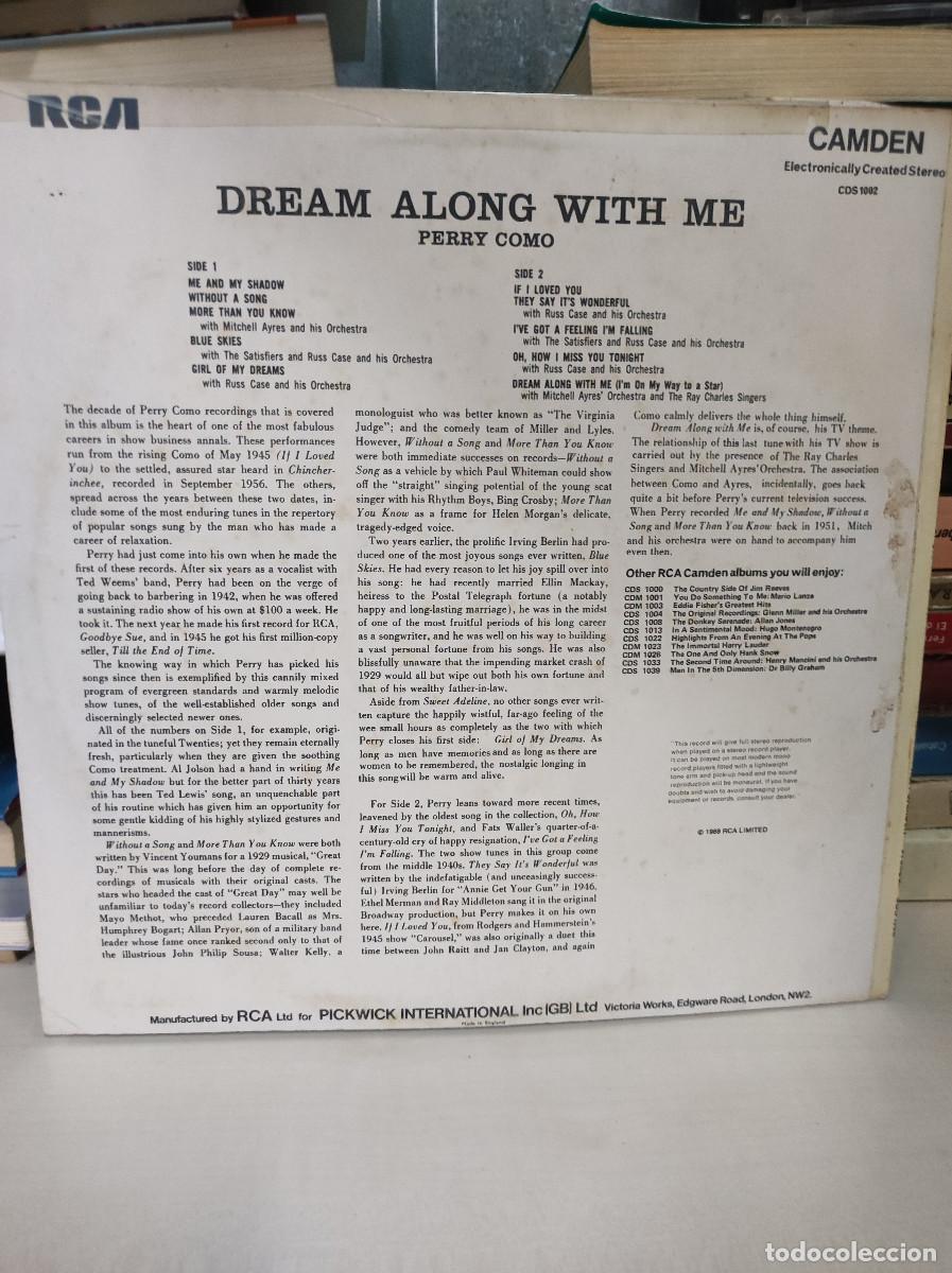 Discos de vinilo: Perry Como &ndash; Dream Along With Me - Foto 2