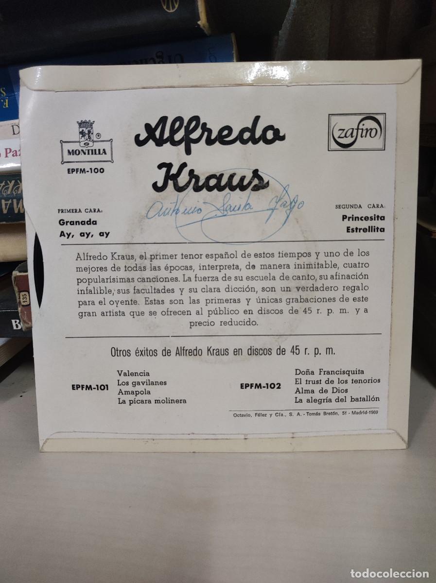 Discos de vinilo: Alfredo Kraus &ndash; Granada - Foto 2