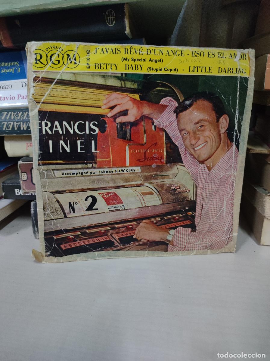 Discos de vinilo: Francis Linel Accompagn&eacute; Par Johnny Hawkins &ndash; N&deg; 2 - Javais R&ecirc;v&eacute; Dun Ange - Foto 1