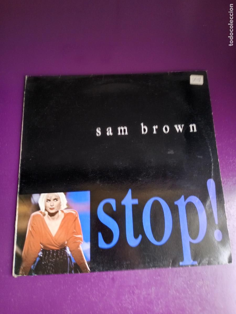 Discos de vinilo: Sam Brown &ndash; Stop! - MAXI SINGLE A&M 1988 - DISCO POP 90S - Foto 1
