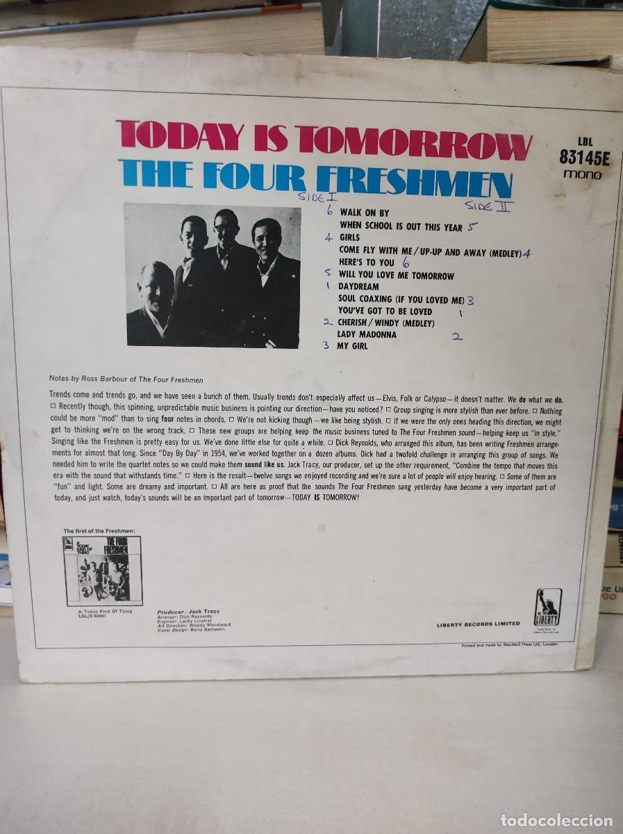Discos de vinilo: The Four Freshmen &ndash; Today Is Tomorrow! - Foto 2