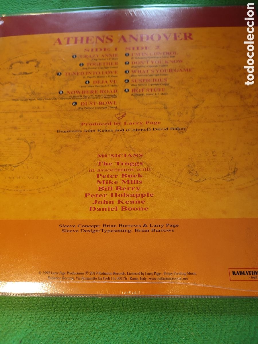 Discos de vinilo: The Troggs - Anthens Andover con REM - Foto 3