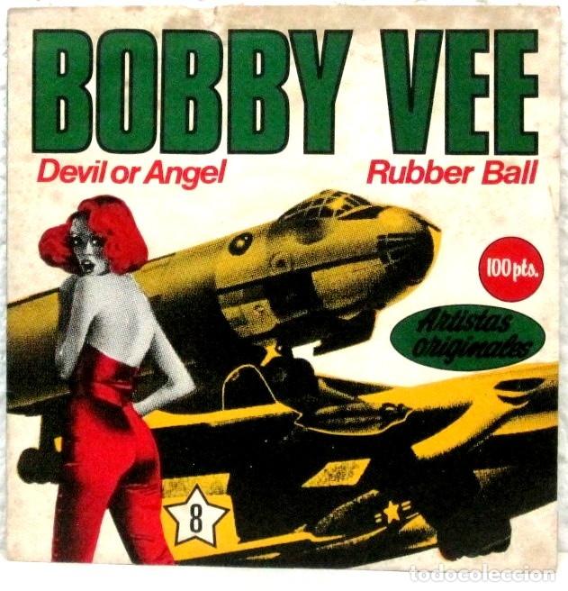 Discos de vinilo: BOBBY VEE - DEVIL OR ANGEL - RUBBER BALL - SINGLE - Foto 1