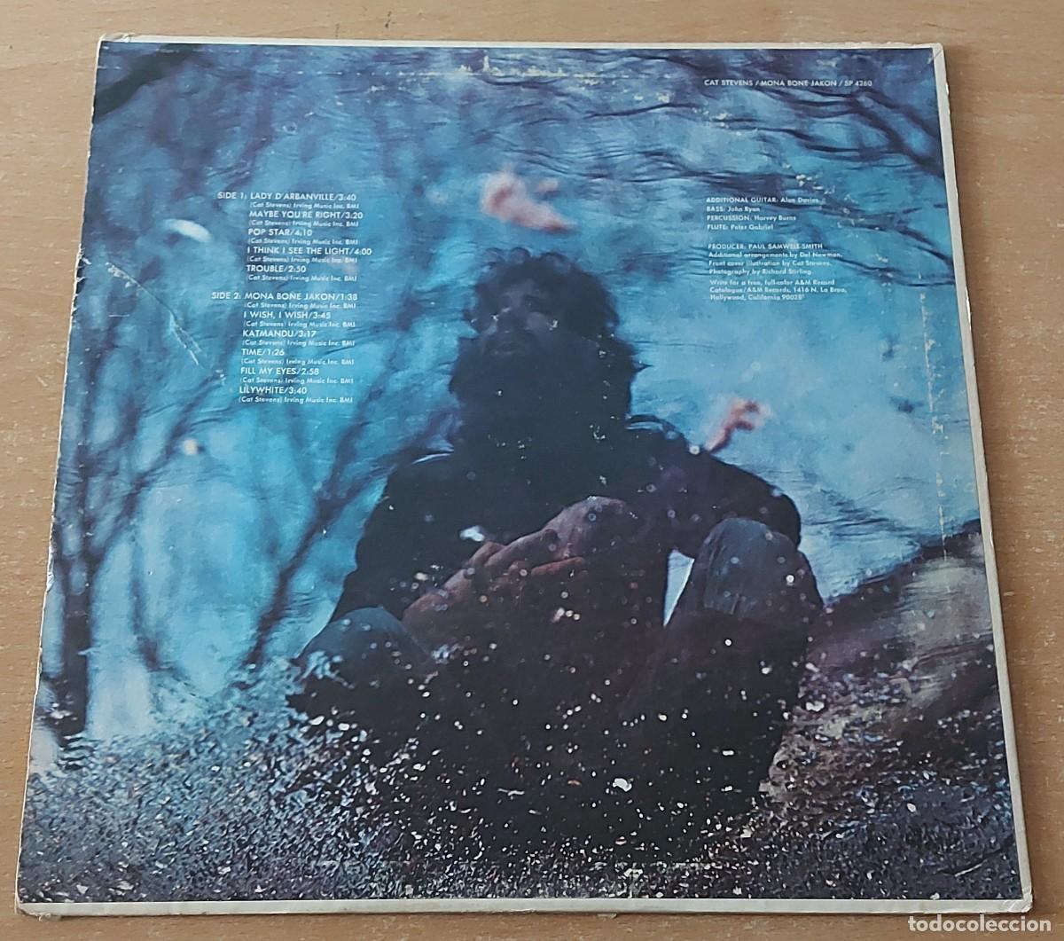 Discos de vinilo: LP CAT STEVENS MONA BONE JAKON A&M RECORDS - Foto 2
