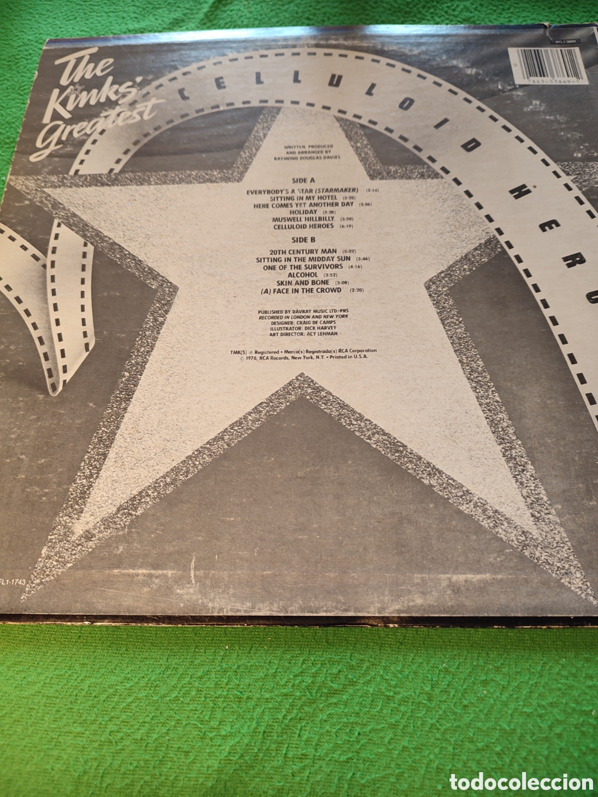 Discos de vinilo: The Kinks - Celluloid Heroes - Foto 2