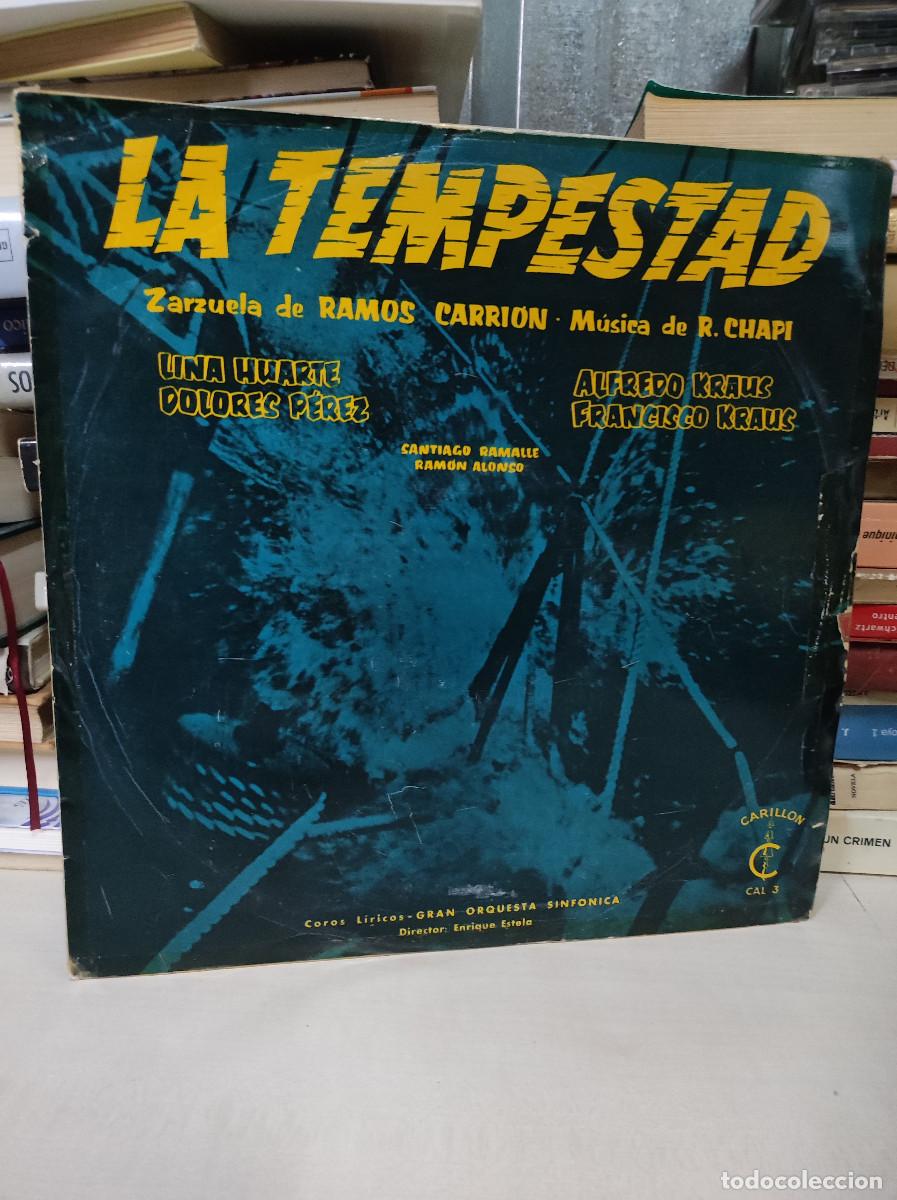 Discos de vinilo: LA TEMPESTAD ZARZUELA DE RAMOS CARRION - Foto 1