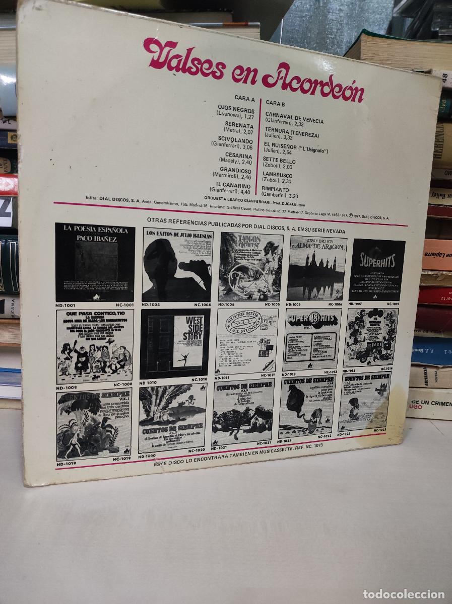 Discos de vinilo: Orquesta Learco Gianferrari &ndash; Valses En Acorde&oacute;n - Foto 2
