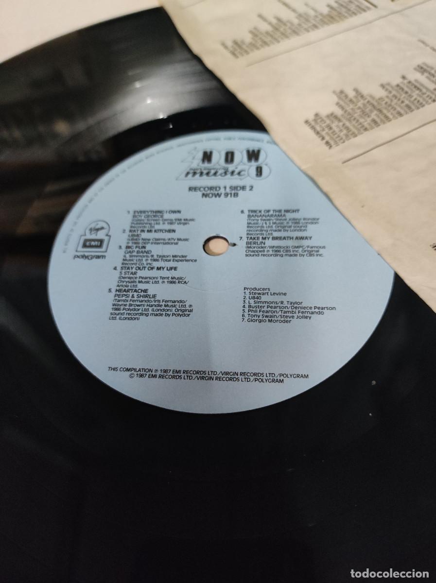 Discos de vinilo: NOW MUSIC 9 RECORD 1 SIDE 1 NOW 91A - Foto 1