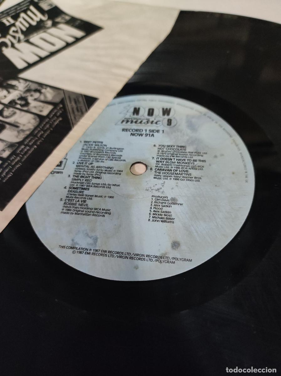 Discos de vinilo: NOW MUSIC 9 RECORD 1 SIDE 1 NOW 91A - Foto 2