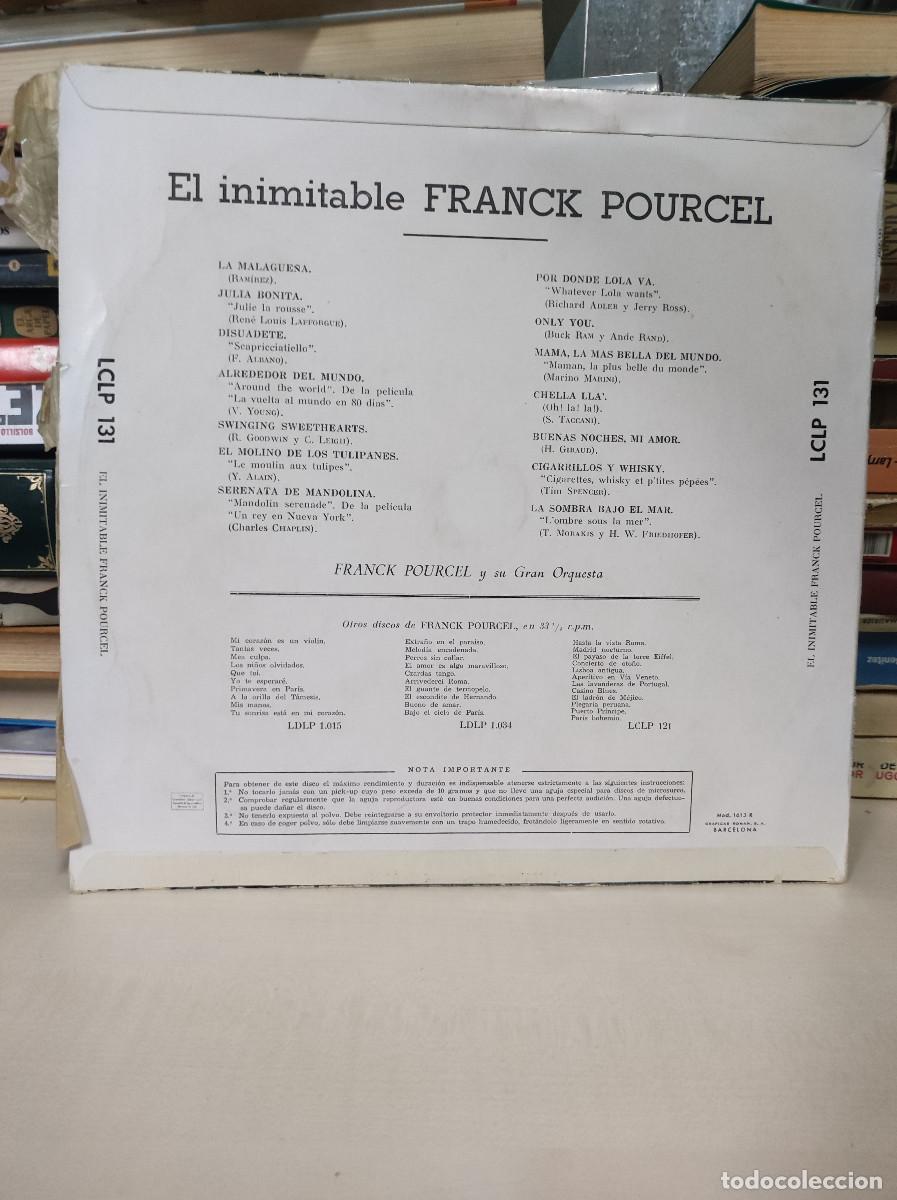 Discos de vinilo: Franck Pourcel Et Son Grand Orchestre &ndash; Linimitable - Foto 2