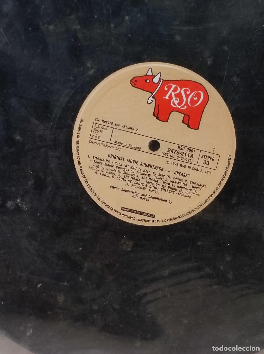 Discos de vinilo: ORIGINAL MOVIE SOUNDTRACK GREASE - Foto 4