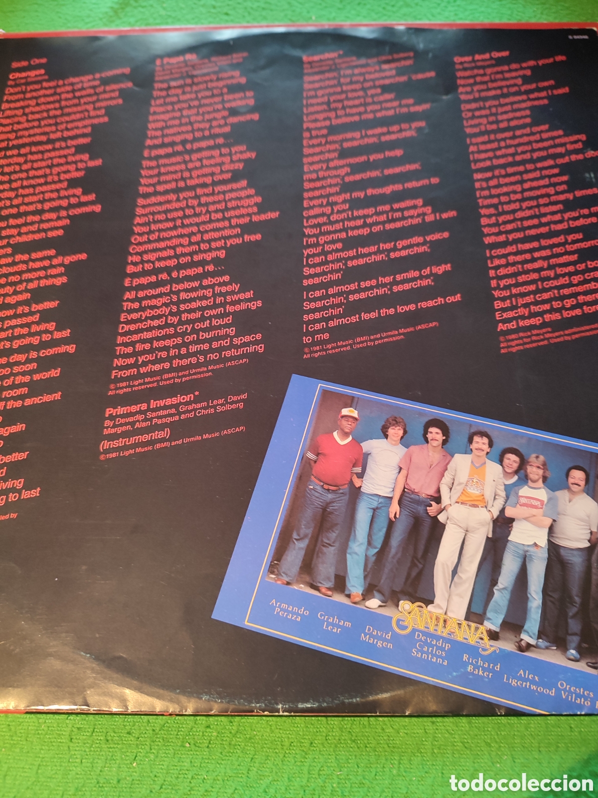 Discos de vinilo: Santana - Zebop Vinilo Lp - Foto 3