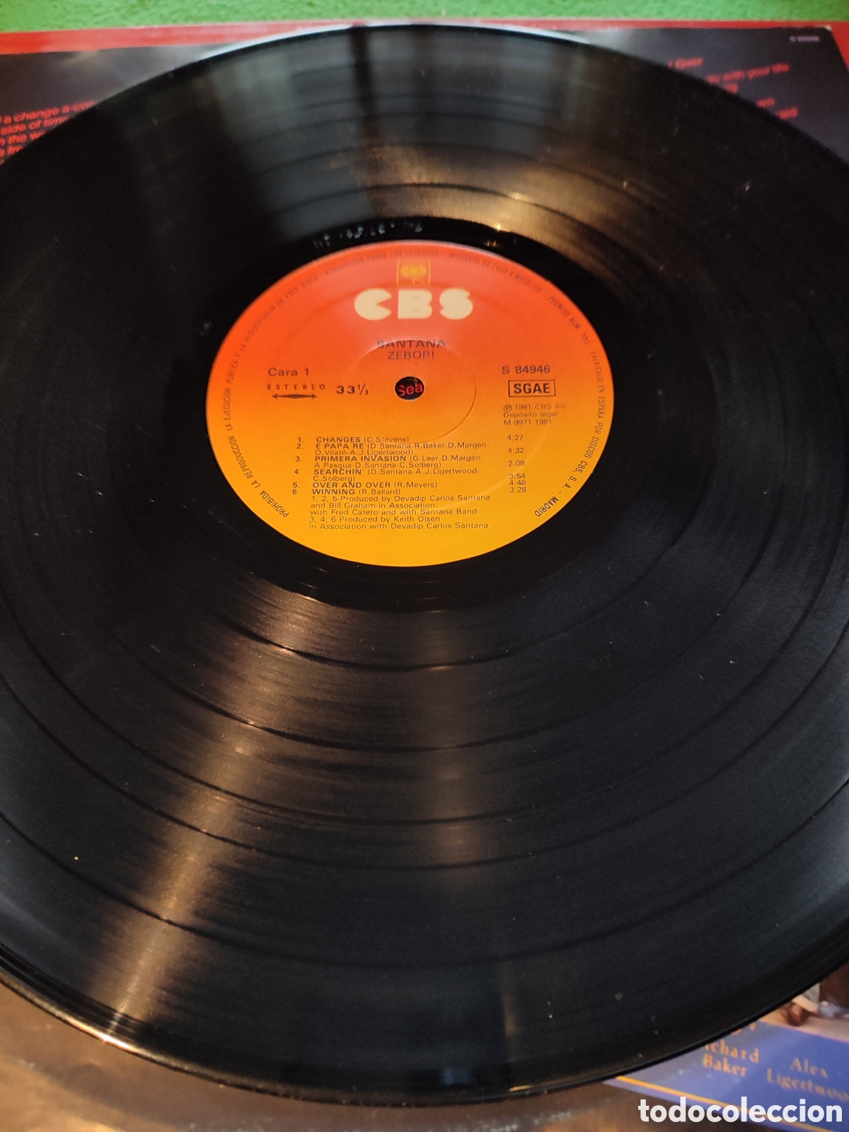 Discos de vinilo: Santana - Zebop Vinilo Lp - Foto 4