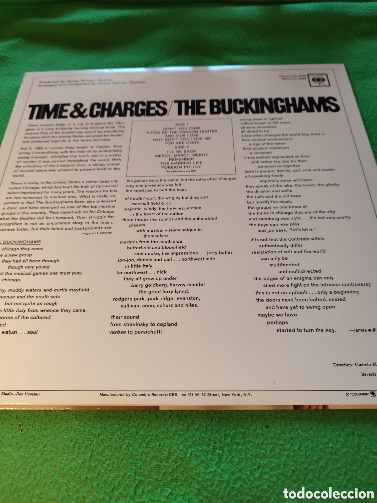 Discos de vinilo: The Buckinghams - Time & Charges - Foto 2