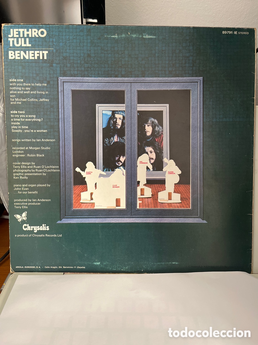 Discos de vinilo: JETHRO TULL - BENEFIT - Foto 2