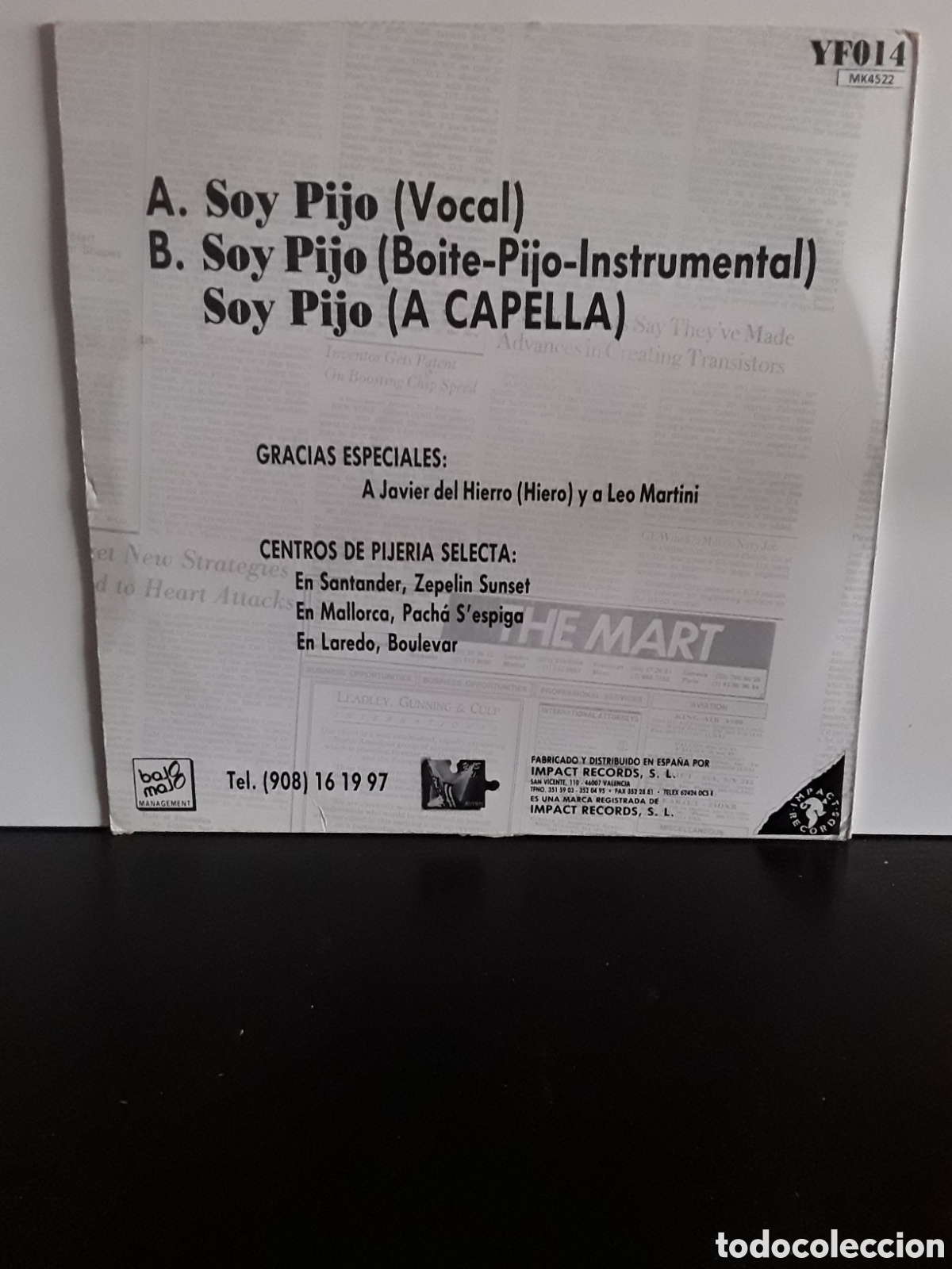 Discos de vinilo: Poly - C* &lrm;&ndash; &rdquo;Soy Pijo&rdquo;......Y Qu&eacute;... - Foto 2