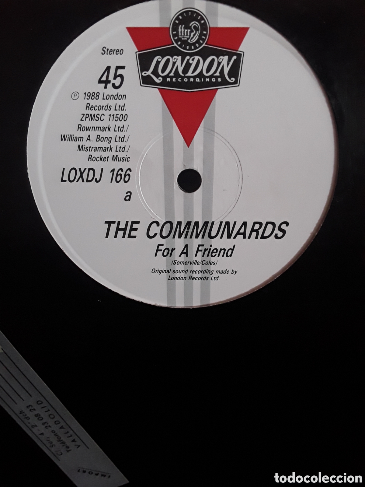 Discos de vinilo: The Communards &lrm;&ndash; For A Friend - Foto 1