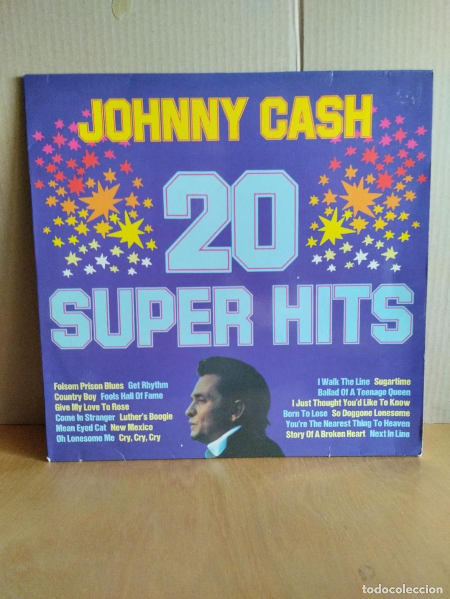 Discos de vinilo: JOHNNY CASH ----- 20 SUPER HITS - Foto 1