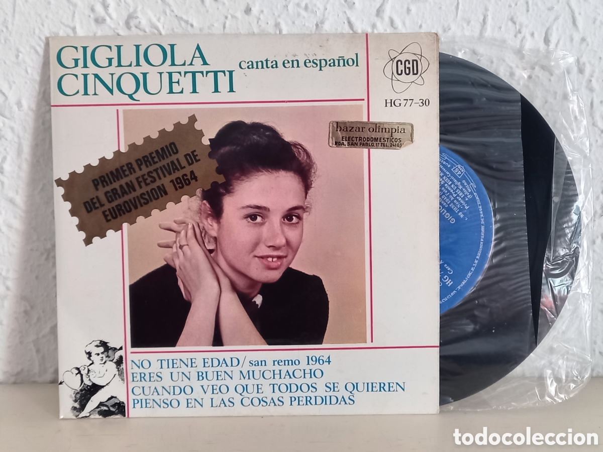 Discos de vinilo: Gigliola Cinquetti canta en Espa&ntilde;ol EP - Foto 1