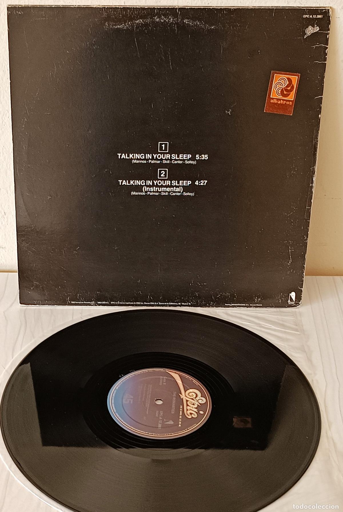 Discos de vinilo: THE ROMANTICS - TALKING IN YOUR SLEEP MAXI EPIC - 1983 - Foto 2