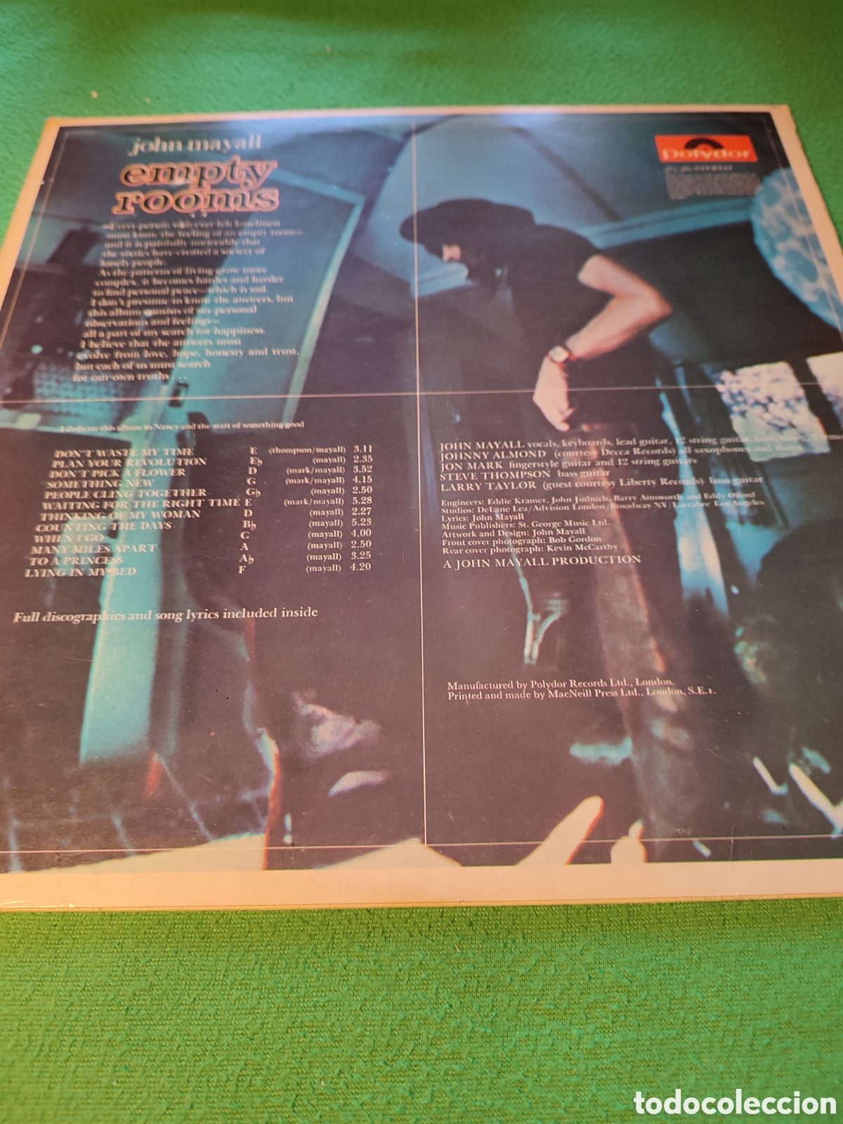 Discos de vinilo: John Mayall - Empty rooms - Foto 2