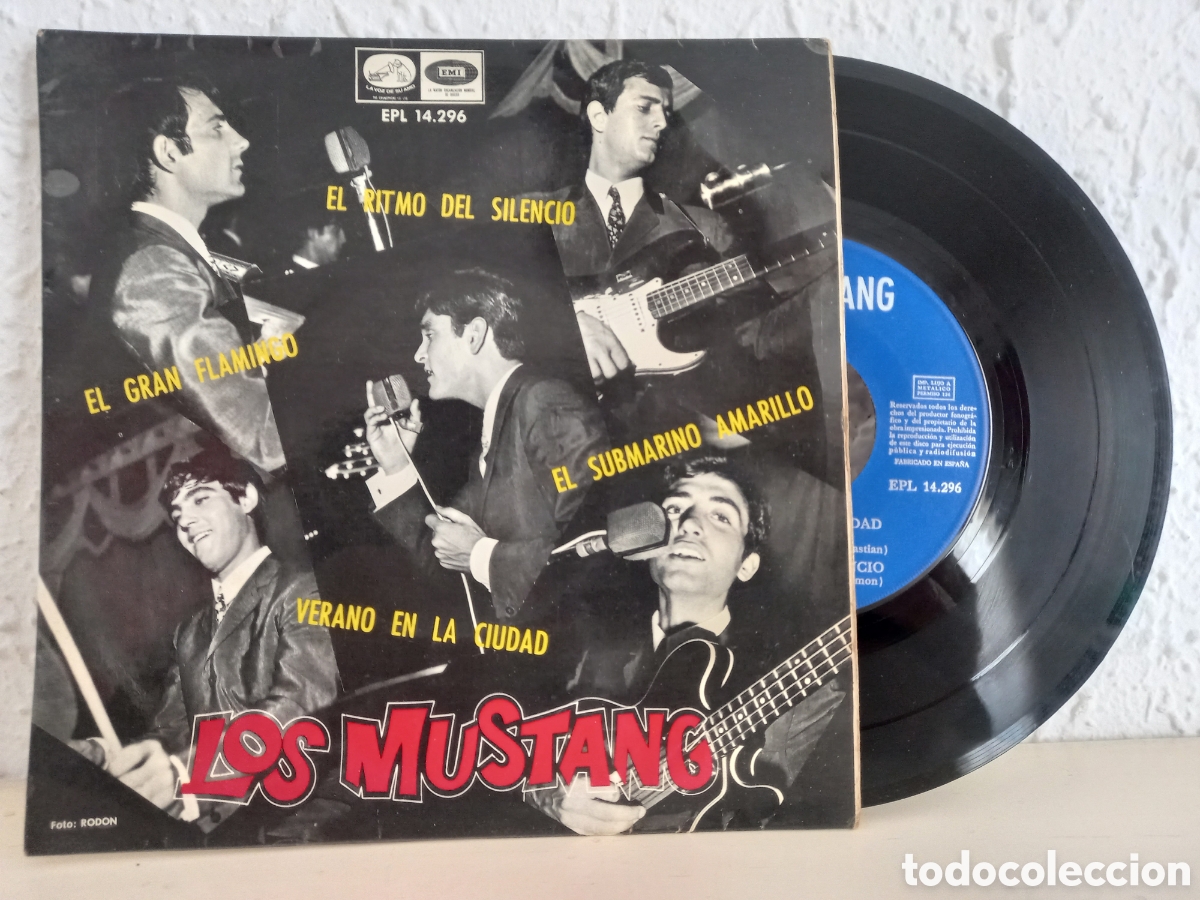 Discos de vinilo: LOS MUSTANG. El ritmo del silencio. EP 1966 - Foto 1