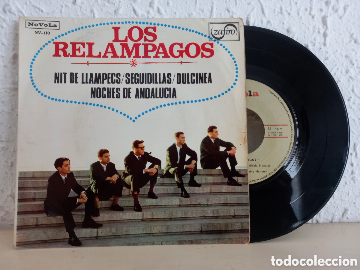 Discos de vinilo: LOS REL&Aacute;MPAGOS. Nit de Llampecs. EP ZAFIRO 1965 - Foto 1