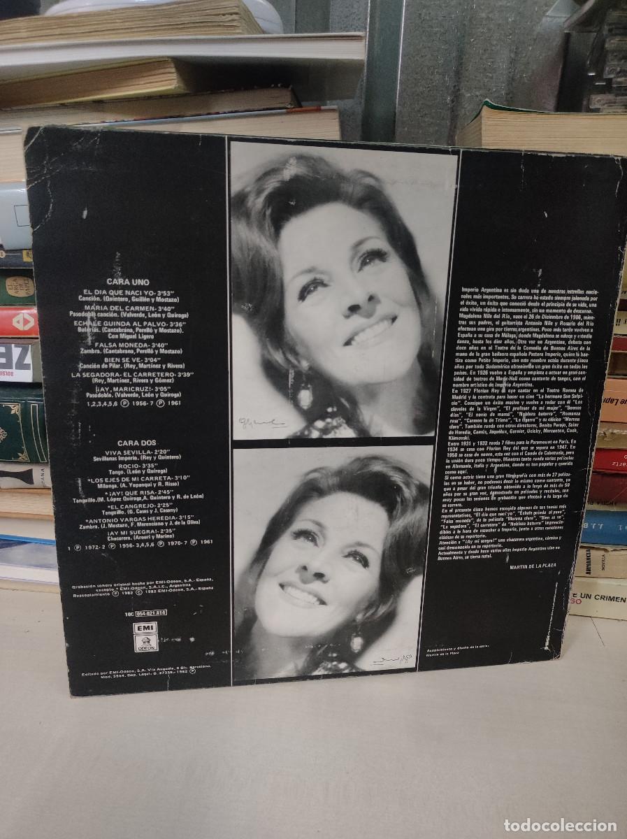 Discos de vinilo: Imperio Argentina &ndash; Con Plumas - Vol.X - Foto 2