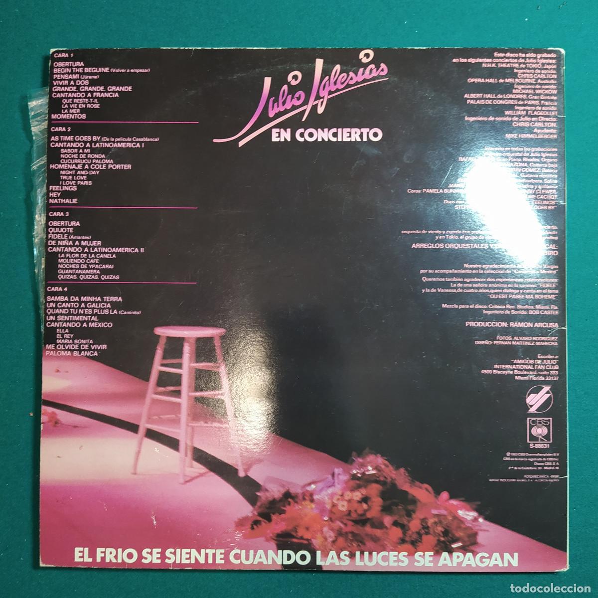 Discos de vinilo: Julio Iglesias &ndash; En Concierto - Foto 2