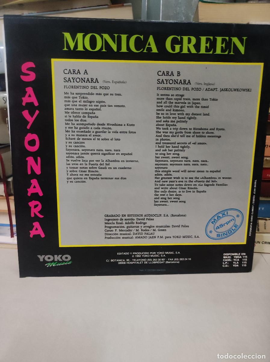 Discos de vinilo: Monica Green &ndash; Sayonara - Foto 2