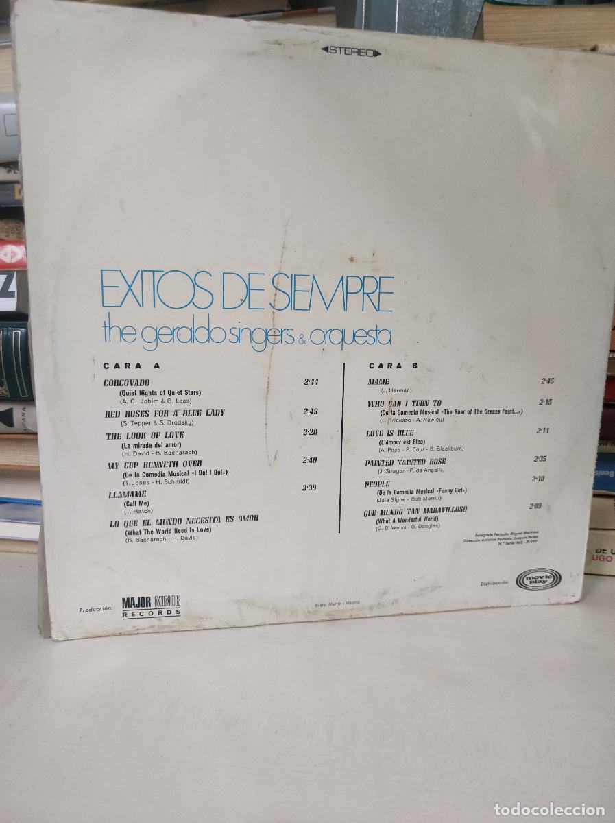 Discos de vinilo: The Geraldo Singers & Orquesta &ndash; Exitos De Siempre - Foto 2