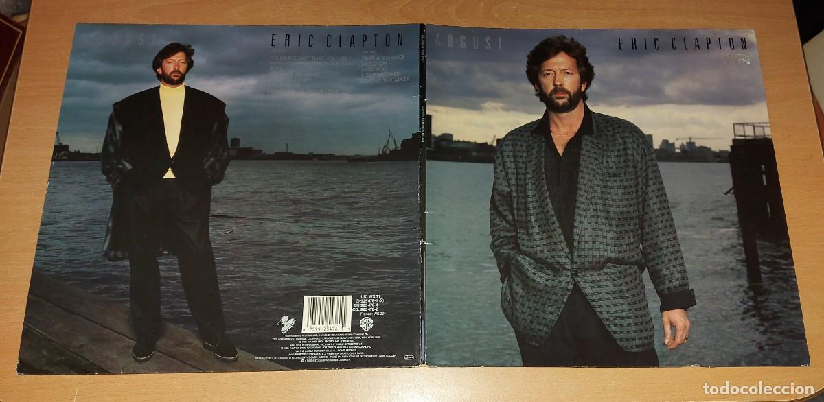 Discos de vinilo: LP ERIC CLAPTON AUGUST WARNER A&Ntilde;O 1986 GERMANY - Foto 1