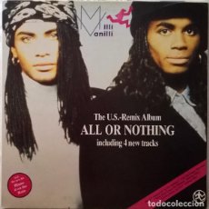 Discos de vinilo: MILLI VANILLI, ALL OR NOTHING - THE US REMIX ALBUM-LP