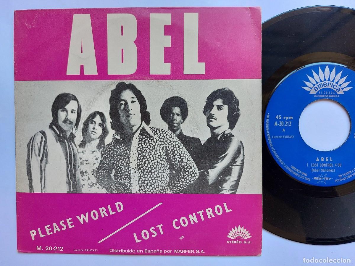 Discos de vinilo: ABEL - 45 Spain - MINT * PLEASE WORLD / LOST CONTROL * - Foto 1