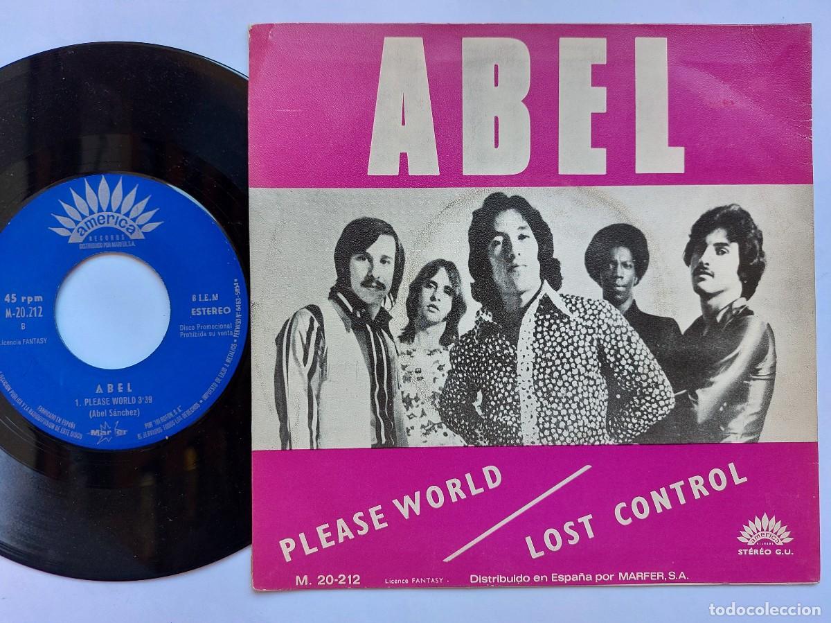 Discos de vinilo: ABEL - 45 Spain - MINT * PLEASE WORLD / LOST CONTROL * - Foto 2