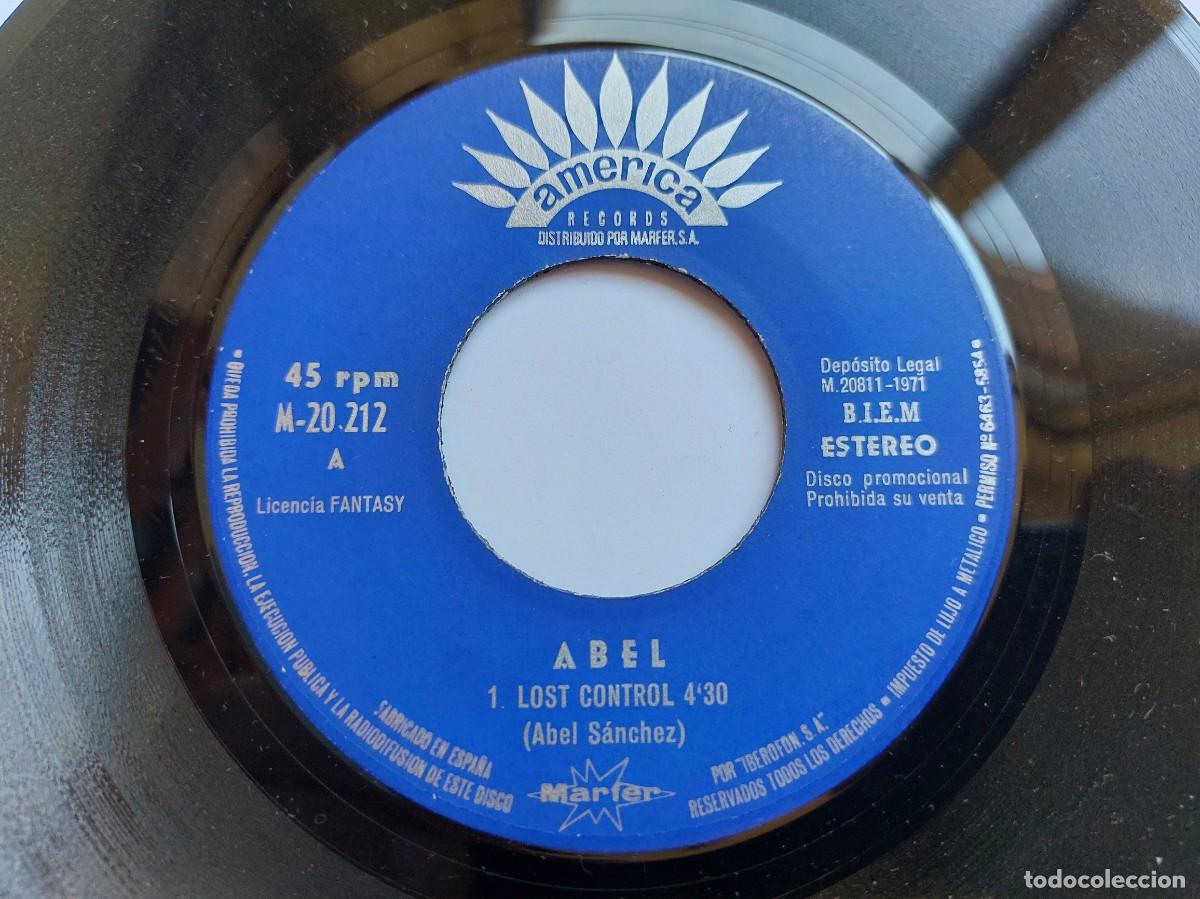 Discos de vinilo: ABEL - 45 Spain - MINT * PLEASE WORLD / LOST CONTROL * - Foto 3