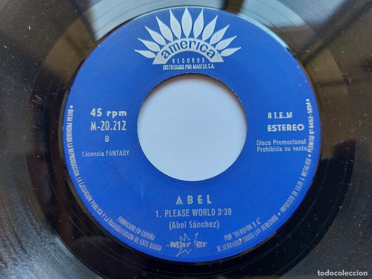 Discos de vinilo: ABEL - 45 Spain - MINT * PLEASE WORLD / LOST CONTROL * - Foto 4