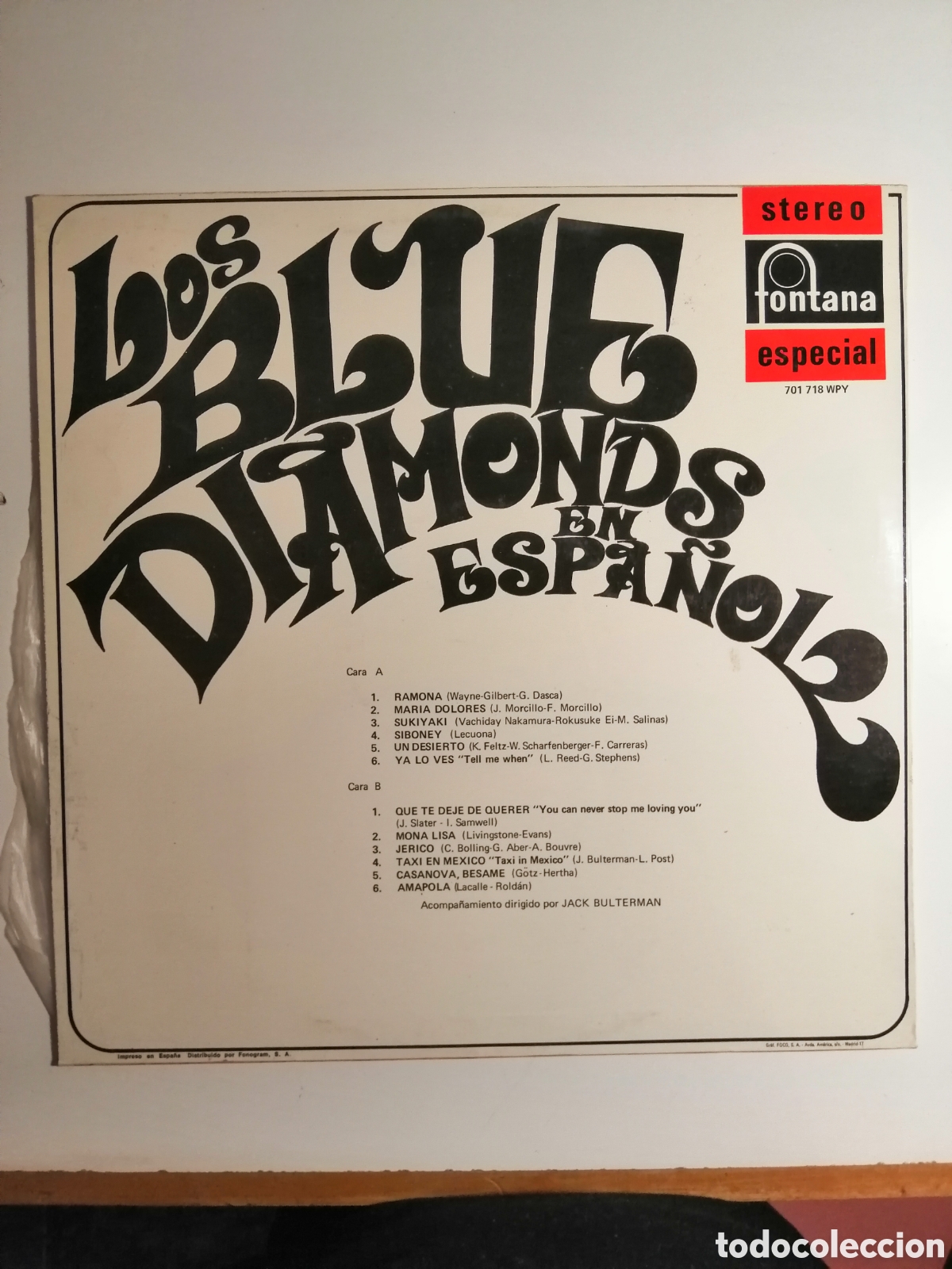 Discos de vinilo: En espa&ntilde;ol Los Blue Diamonds - Foto 2