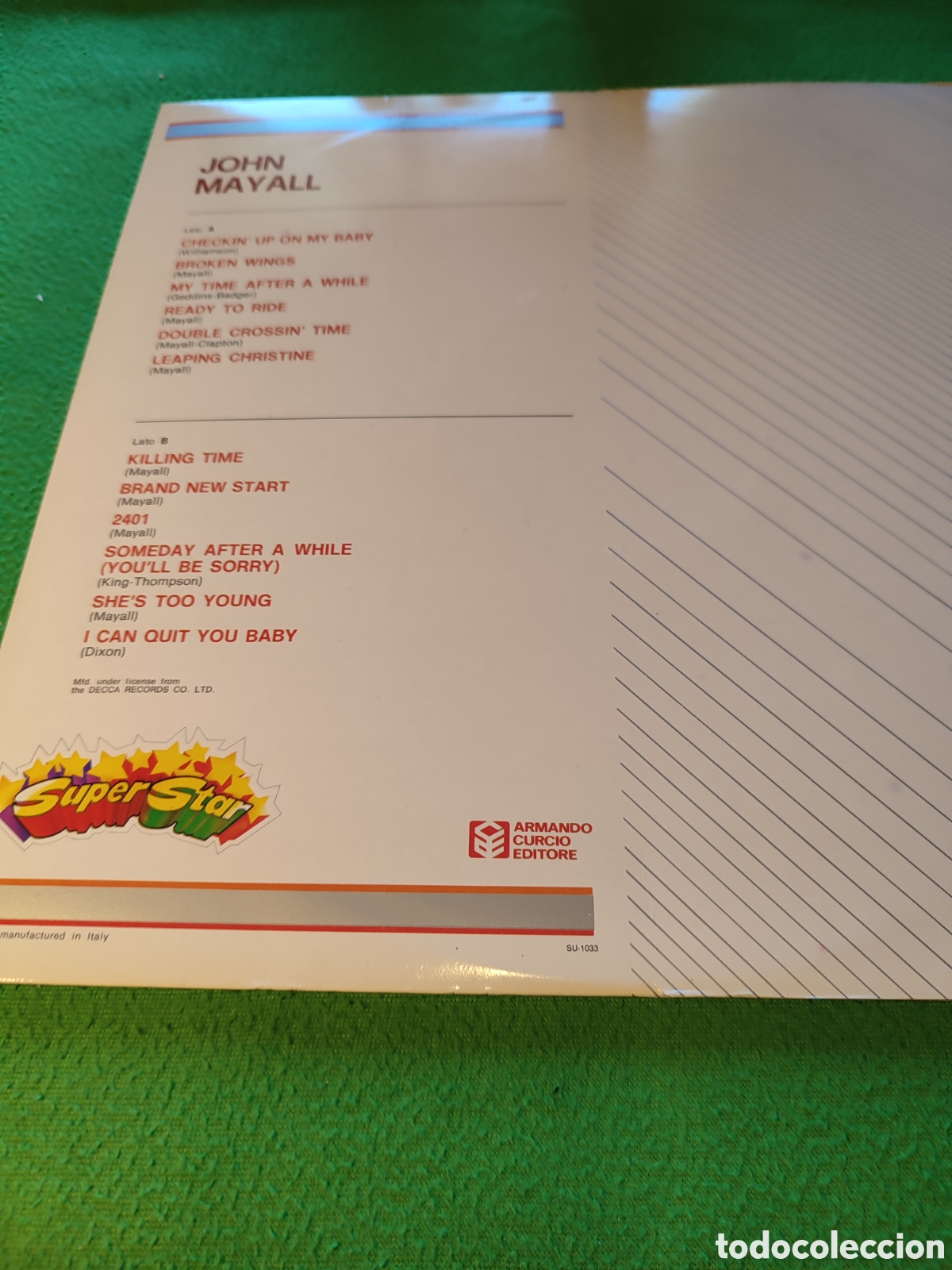 Discos de vinilo: John Mayall - Same Vinilo Lp - Foto 3