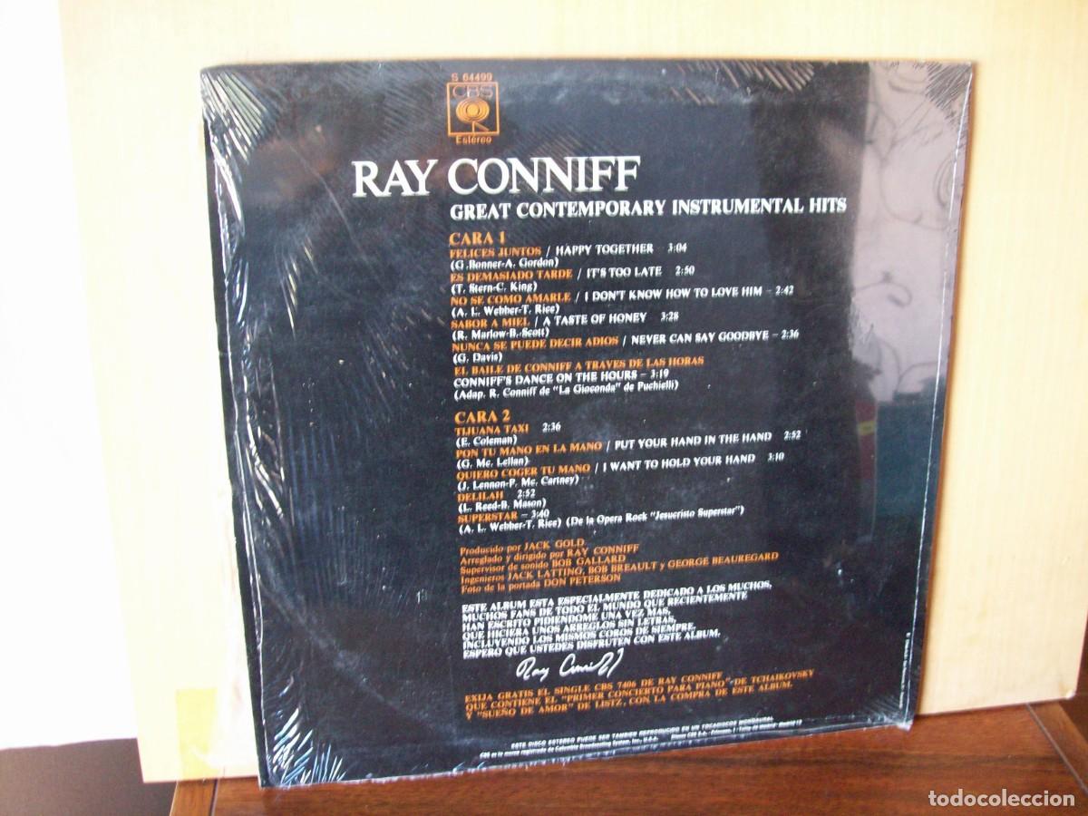 Discos de vinilo: RAY CONNIFF - GREAT CONTEMPORARY INSTRUMENTAL HITS - LP 1971 - Foto 2