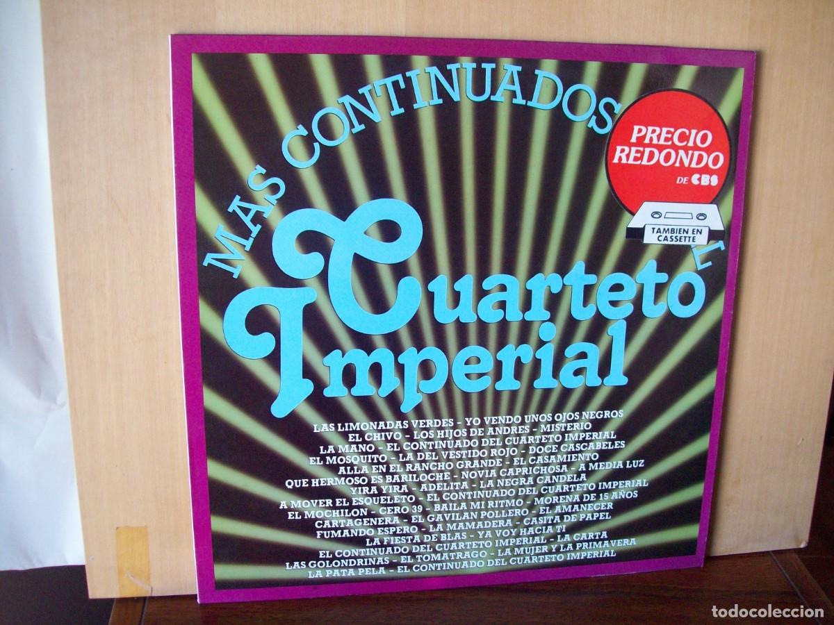 Discos de vinilo: CUARTETO IMPERIAL - MAS CONTINUADOS - LP 1981 - Foto 1