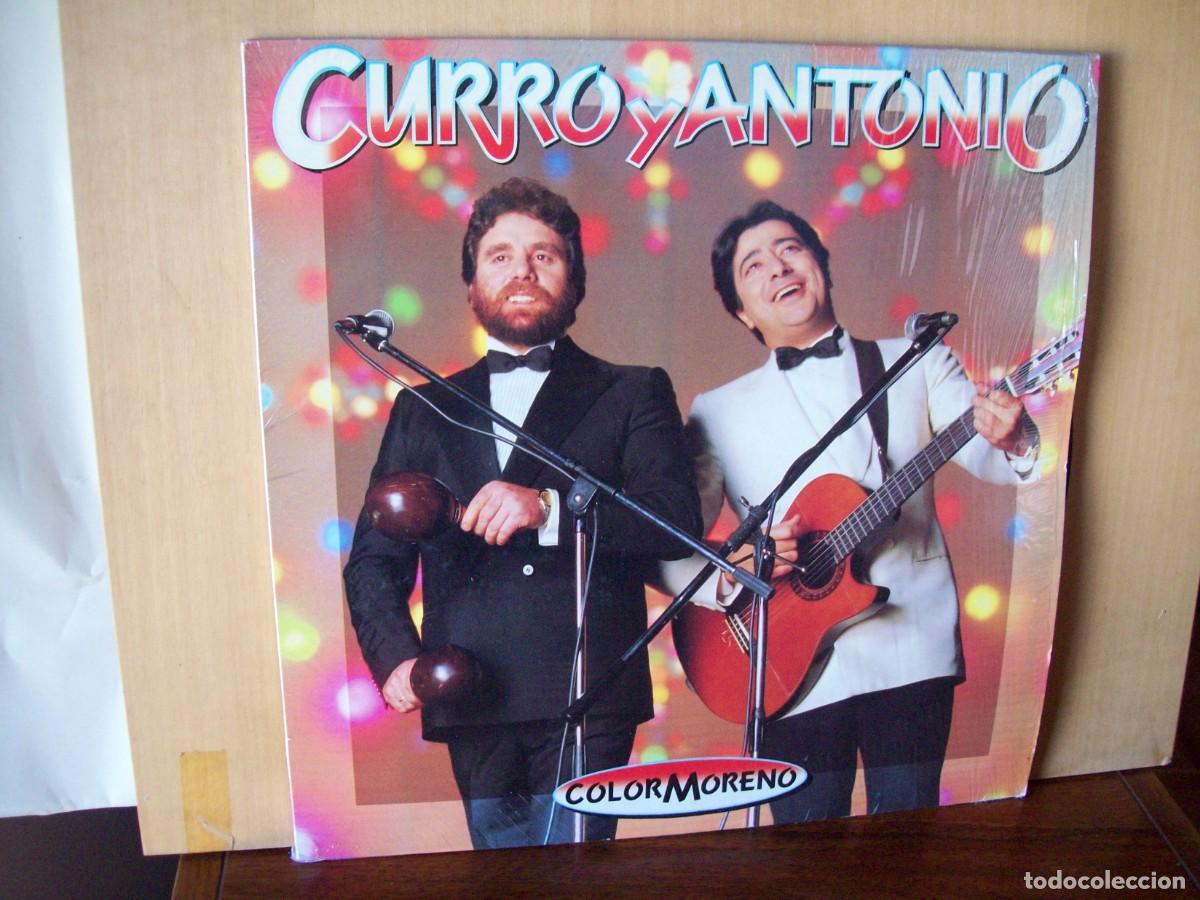Discos de vinilo: CURRO Y ANTONIO - COLOR MORENO - LP - Foto 1