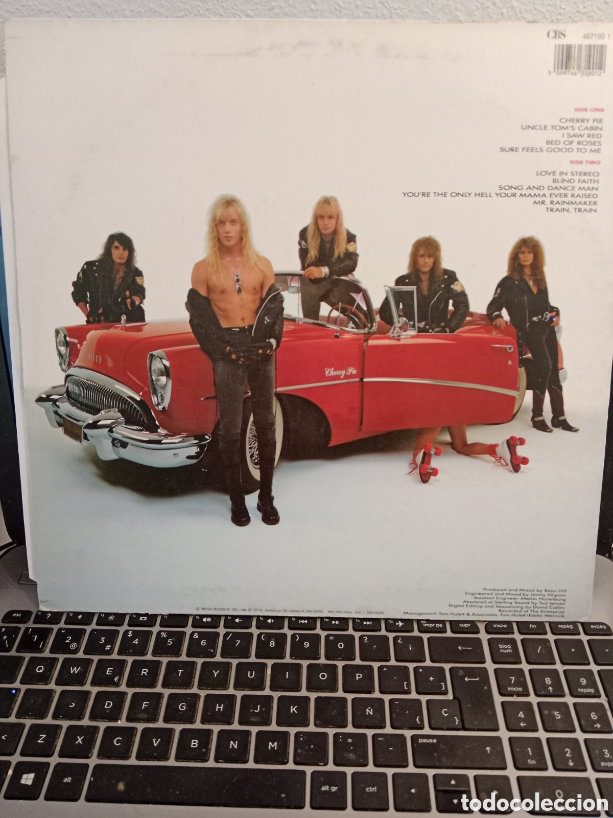 Discos de vinilo: Warrant - Cherry pie (Espa&ntilde;a 1990) - Foto 2